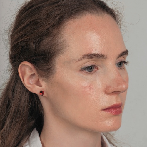 Пусеты Fiore Luna  Hot Pink, SWE2127/2 HP S фото 2